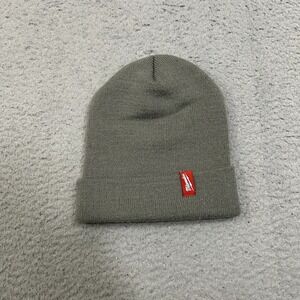 Milwaukee Beanie Hat‎ Cap Adult Gray Work Wear Stretch Thermal Winter Outdoors